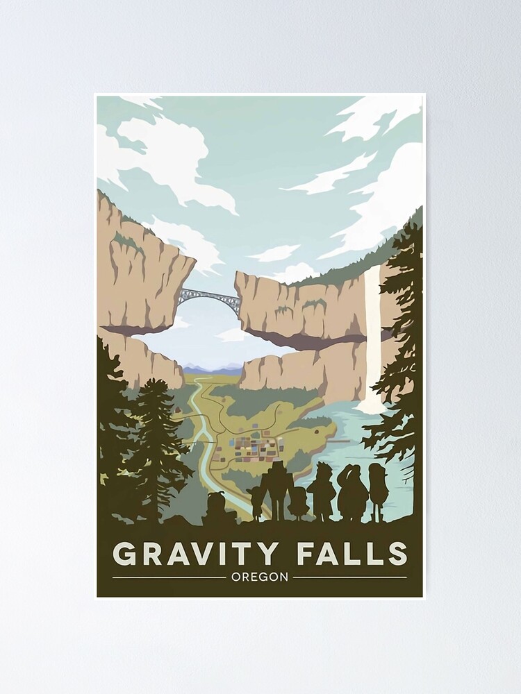 Thumbnail 1 of 3, Poster, Gravity Falls National Park Poster designed and sold by antoinehamm.