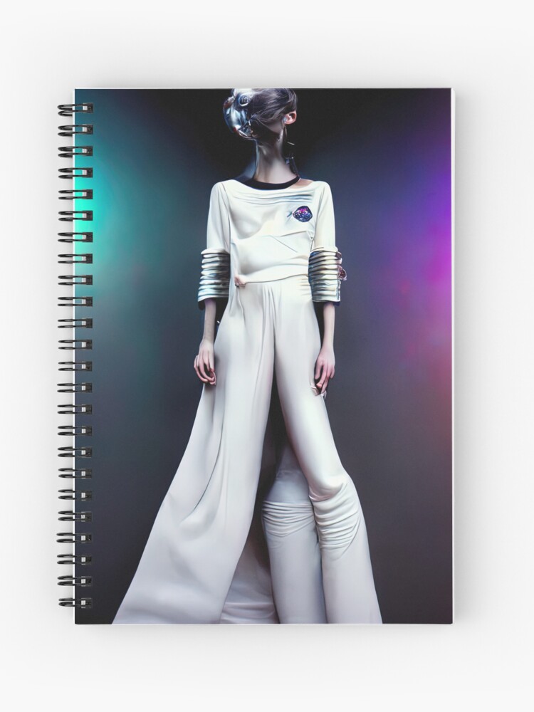 Futuristic Space Age Fashion Concept Spiral Notebook for Sale by  AVisionInPink