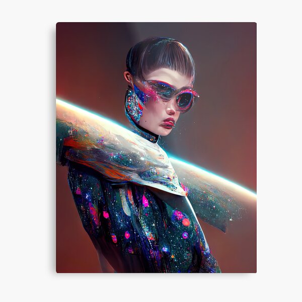 Futuristic Space Age Fashion Concept Metal Print for Sale by AVisionInPink