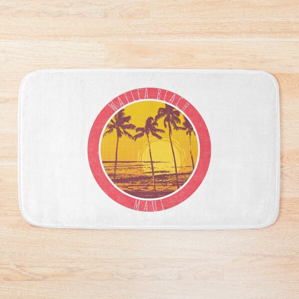 Item preview, Wailea Beach Maui Hawaii Vintage Sunset Surfer designed and sold by earth-sky-and-i.