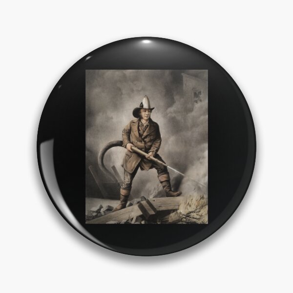 Item preview, The American Fireman - Facing the Enemy - 1858   designed and sold by IndieFoxandMoo.