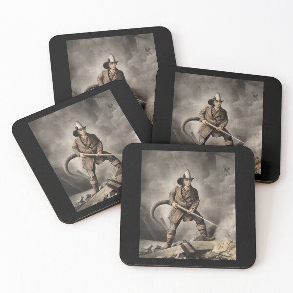 Item preview, The American Fireman - Facing the Enemy - 1858   designed and sold by IndieFoxandMoo.