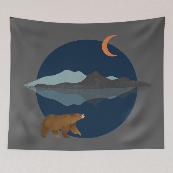 Item preview, Adventure time with a curious bear. designed and sold by CreativeStrand.