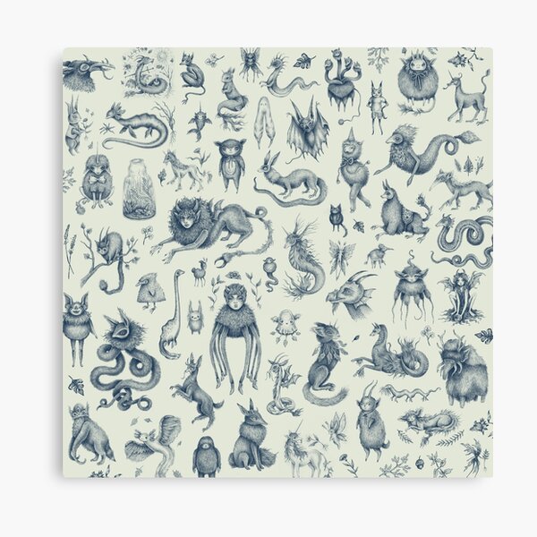 Beings and Creatures Canvas Print