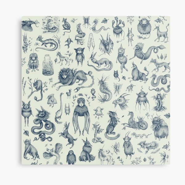 Beings and Creatures Metal Print