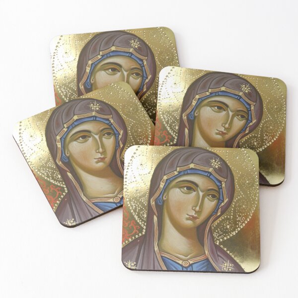 Item preview, Icon of Virgin Mary by the hand of Olga Bileski designed and sold by ikon-olga.