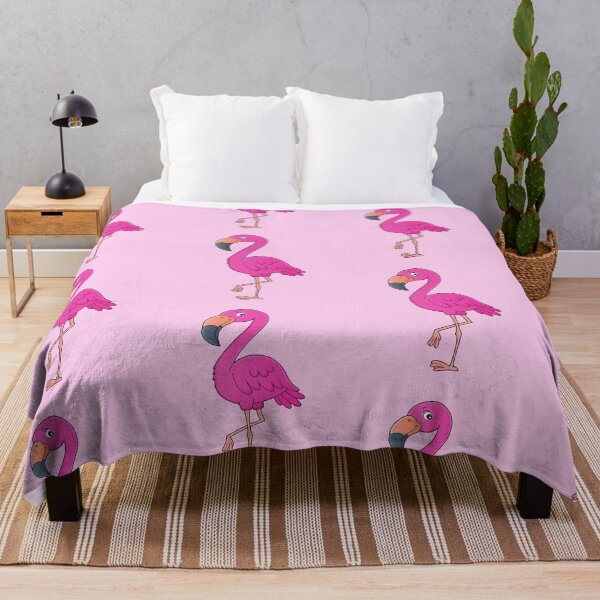 Item preview, cute cartoon pink flamingo designed and sold by Beeroclock.