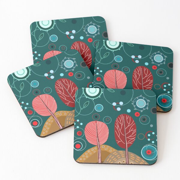 Item preview, Red Trees in Hills designed and sold by Oorviart.