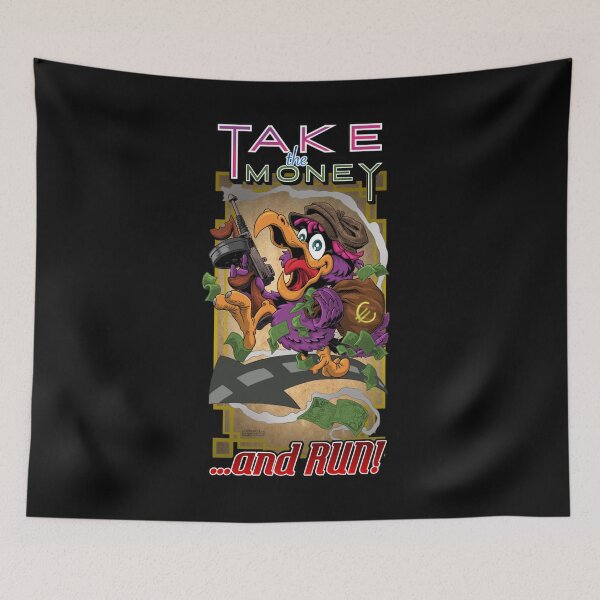 Item preview, TAKE THE MONEY...AND RUN!   designed and sold by IndieFoxandMoo.
