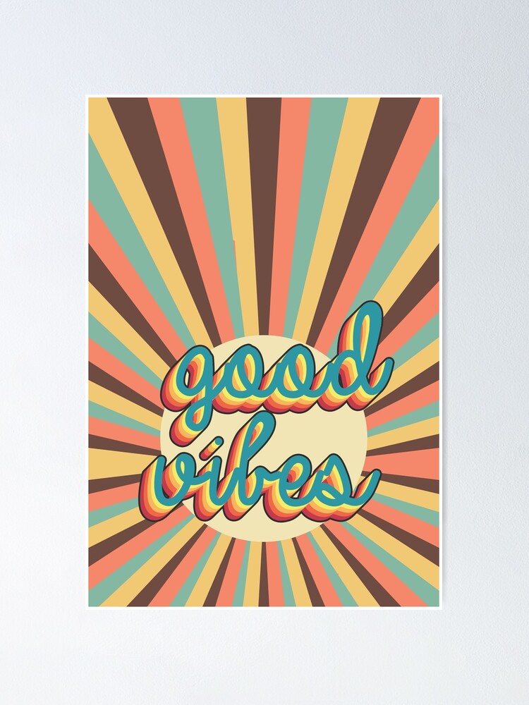 Premium Vector  Gradient aesthetic good vibe poster inspiring