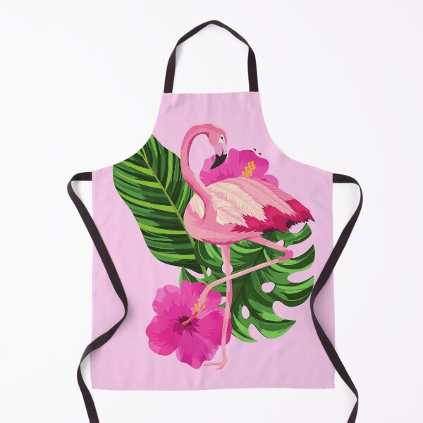 Item preview, cute watercolor tropical pink flamingo designed and sold by Beeroclock.