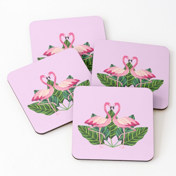 Item preview, romantic cute watercolor tropical pink flamingo designed and sold by Beeroclock.