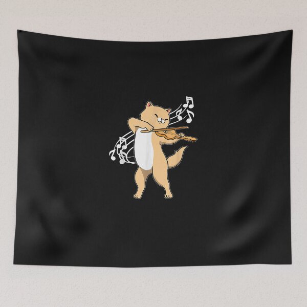Item preview, Cat Playing Violin Violinist designed and sold by hiltnila7.