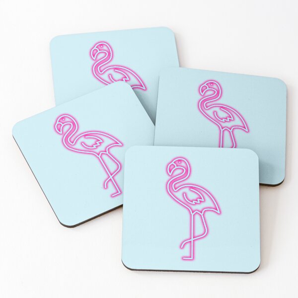 Item preview, cute neon sign tropical pink flamingo designed and sold by Beeroclock.