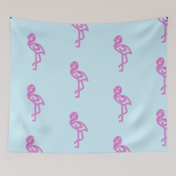 Item preview, cute neon sign tropical pink flamingo designed and sold by Beeroclock.