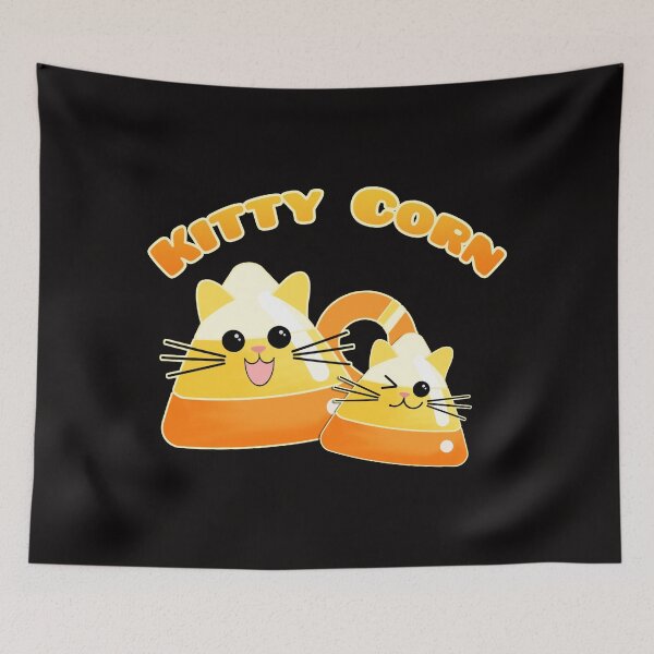 Item preview, Kitty Corn, Kawaii Candy Corn Cats, cute holiday design designed and sold by Alondra.