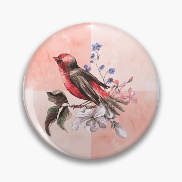Artikelvorschau, Wasserfarbe rosa Vogel entworfen und verkauft von APURU.