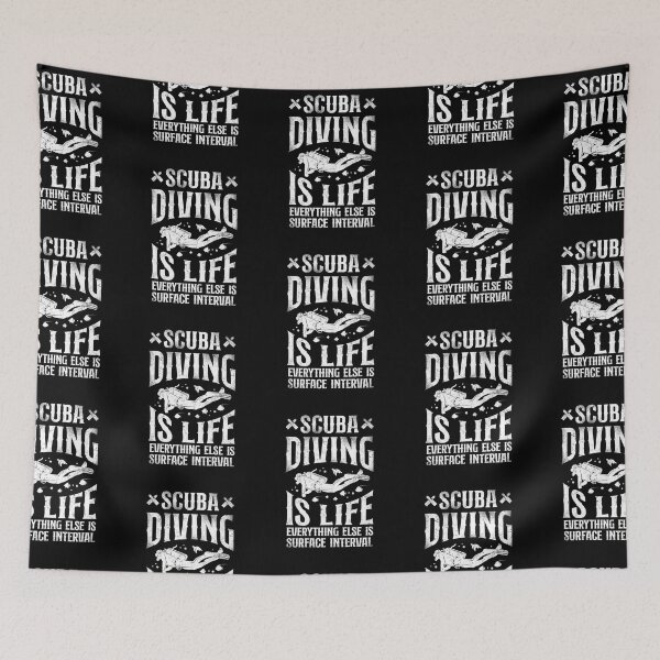 Item preview, Diver Scuba Diving Is Life Everything Else Surface Interval designed and sold by Zaidan16.