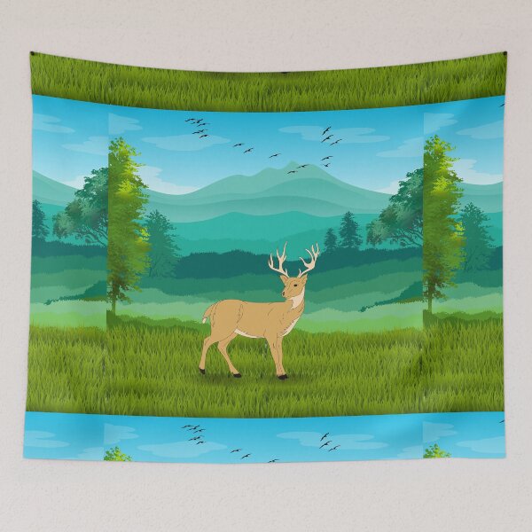 Item preview, A deer by the mountains designed and sold by Eve :).