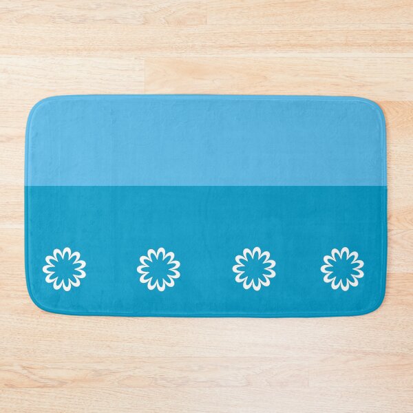 Item preview, Aqua monochrome floral  designed and sold by UniqueDesignHub.