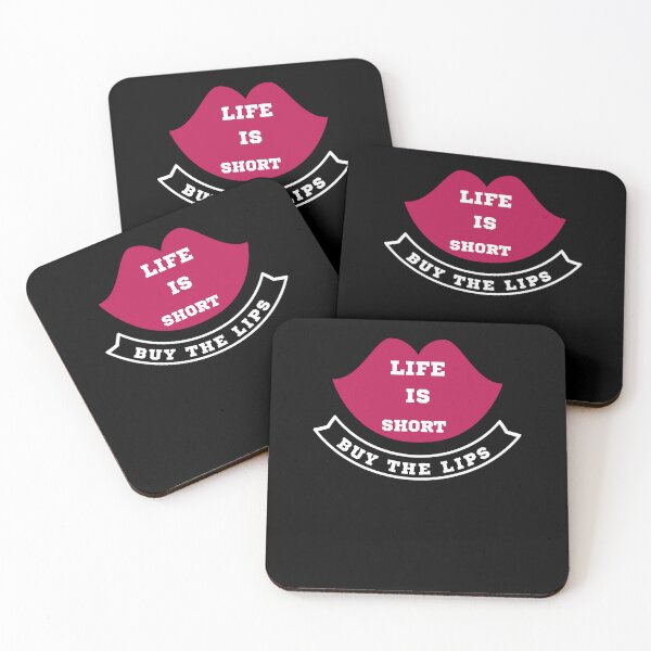 Item preview, Life is short buy the lips designed and sold by marianna cotaru.