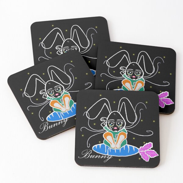 Item preview, Bunny - Inverted color effect  designed and sold by Shirley cute art .