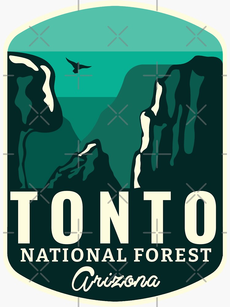 "tonto national forest Arizona mountain hiking " Sticker for Sale by