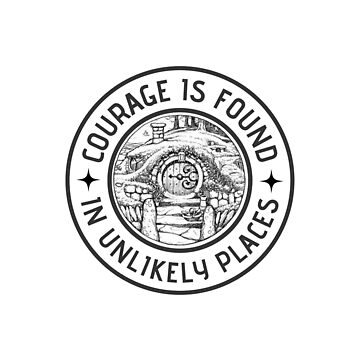 Artwork thumbnail, Courage is Found in Unlikely Places - White - Fantasy by Fenay Designs
