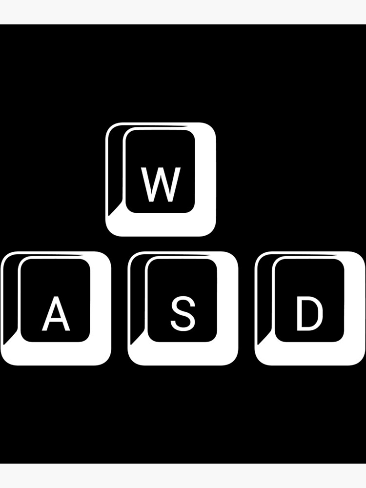 "Keyboard WASD Gamer Keycaps " Poster for Sale by ParkLifeShop | Redbubble