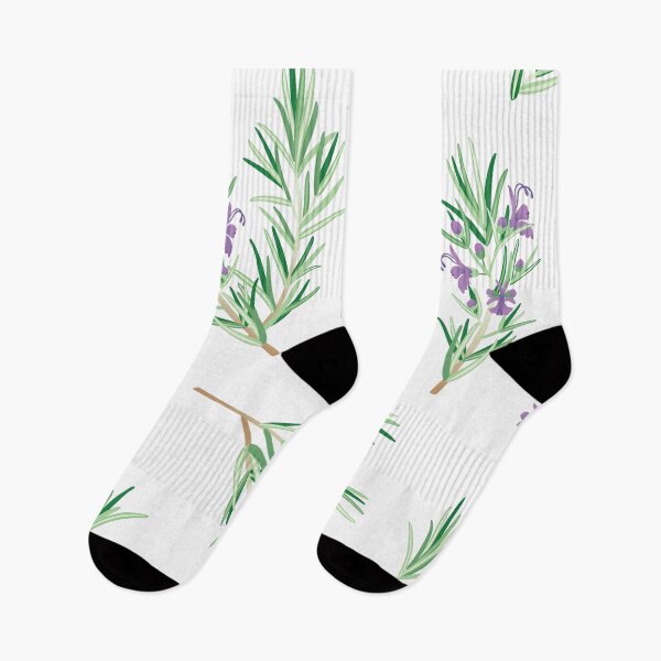 Item preview, Trendy hand-drawn Rosemary illustration. Beautiful and fun original flower with blossom. Rosemary stickers. designed and sold by ChrisiMM.