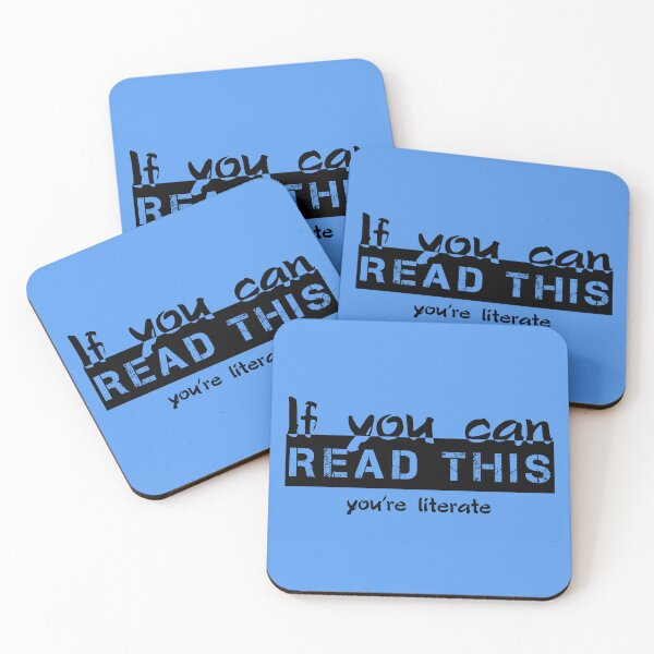 Item preview, If you can read this - you're literate (black) designed and sold by SolidEarthArt.
