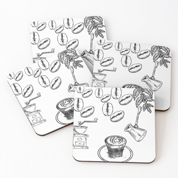 Item preview, coffee seamless pattern designed and sold by MAYSO999.