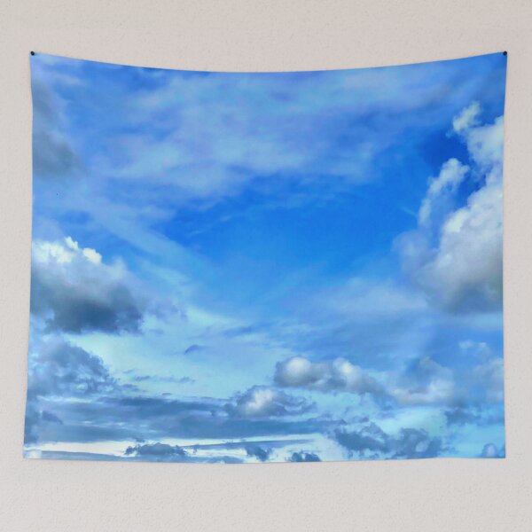 Item preview, Blue sky with clouds designed and sold by GingerCatCo.
