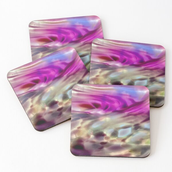 Item preview, Swirling glass in pinks and purples designed and sold by GingerCatCo.