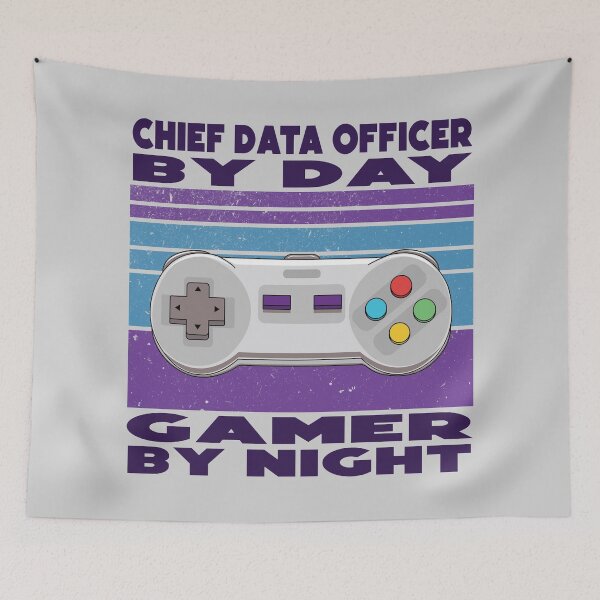 Item preview, Chief data officer by day gamer by night, dark text, funny games lovers chief data officer job, I love data, data geek designed and sold by SGS-.