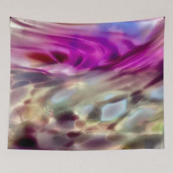 Item preview, Swirling glass in pinks and purples designed and sold by GingerCatCo.