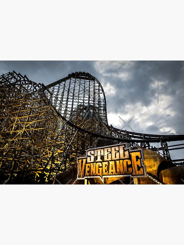 Discover Steel Vengeance Roller Coaster, Cedar Point Premium Matte Vertical Poster