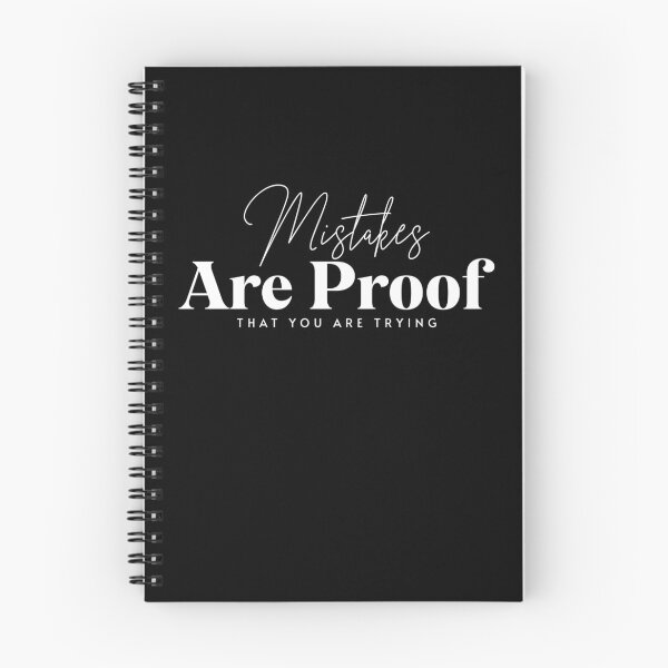Item preview, Mistakes Are Proof That You Are Trying | Inspirational Quote | Motivational Quote | All White  designed and sold by campingforge.