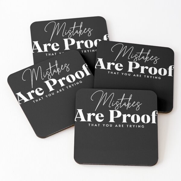 Item preview, Mistakes Are Proof That You Are Trying | Inspirational Quote | Motivational Quote | All White  designed and sold by campingforge.