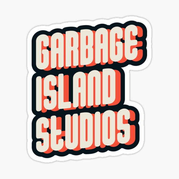"Garbage Island Studios Merch" Sticker for Sale by jedi1der Redbubble