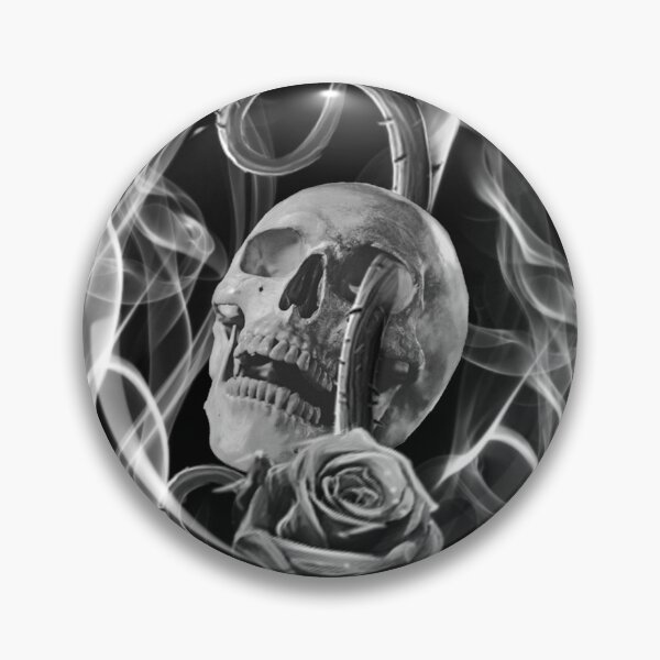 Item preview, Skull, Roses and thorns designed and sold by roxanneart.
