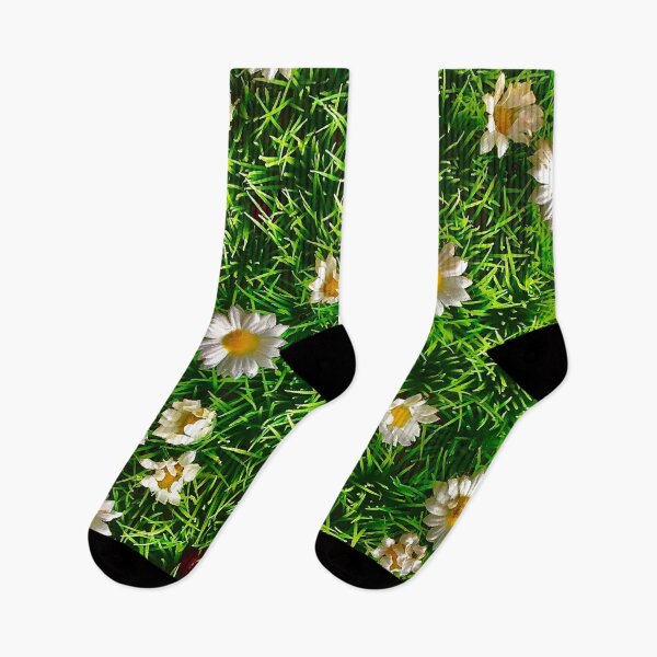 Item preview, Daisies in a field designed and sold by GingerCatCo.