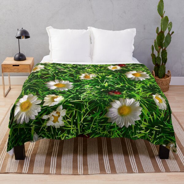 Item preview, Daisies in a field designed and sold by GingerCatCo.