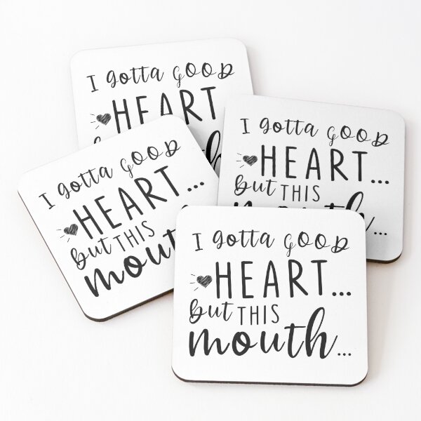 Item preview, I Got a Good Heart but this Mouth Shirt - Sarcastic Shirts for Her designed and sold by happy gift art.