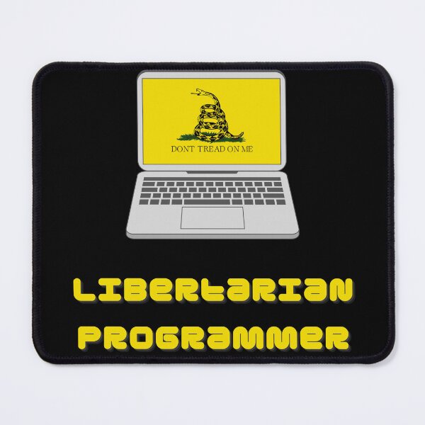 Item preview, Libertarian programmer - Let me be left alone designed and sold by themkat.