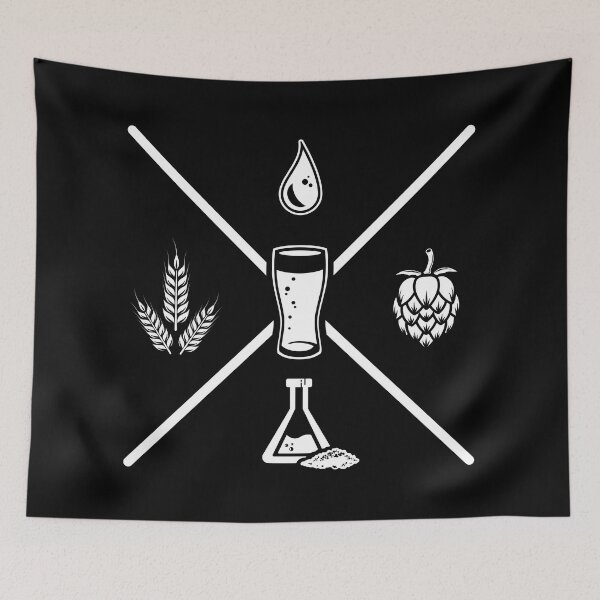 Item preview, Beer Ingredients (white) designed and sold by DKdesigns27.