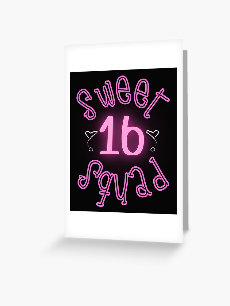 sweet-16th-birthday-greeting-card-for-sale-by-luckydesign1975-redbubble for Free Printable Happy 16th Birthday Cards Sweet 16th Birthday
