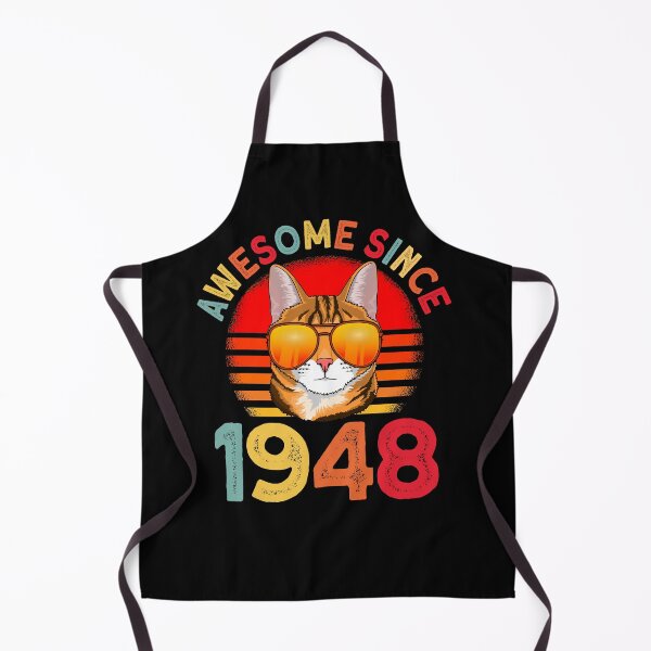 Item preview, Awesome since 1948 Cat vintage 74th Birthday designed and sold by Ibu83.