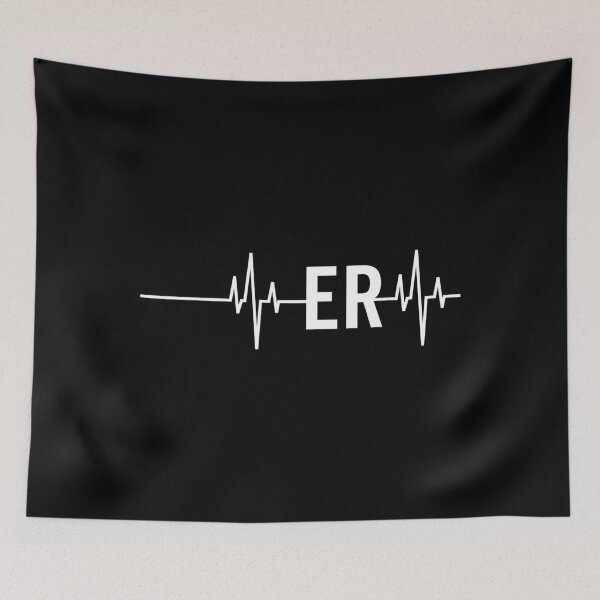 Item preview, Medicina de emergencia Médico Enfermera Regalo ER Heartbeat designed and sold by wildplatform340.
