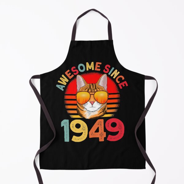 Aperçu de l'œuvre Génial depuis 1949 chat 73e cadeau d'anniversaire créée et vendue par Ibu83.